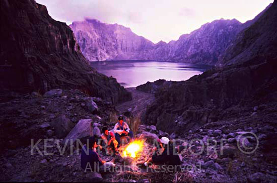 Campsite. Head waters of the O’Donnell River, Mt. Pinatubo Crater Lake, Pampanga. Philippines