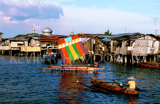 Traditional Vinta sail, Zamboanga City, Zamboanga del Sur, Philippines