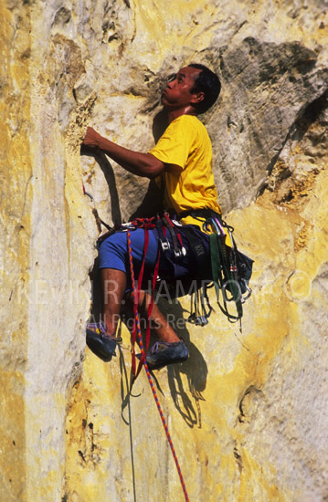 Rock climbing, Cebu, Philippines. (PHCeb016)